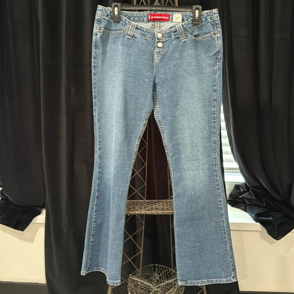 Levi’s Jeans 520 Too Superlow Stretch Flared Bootcut Y2K 00s Button Fly Denim